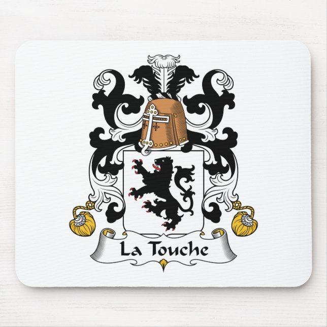 La Touche Family Crest Mouse Mat (Front)