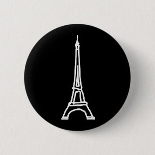 la Tour Eiffel 6 Cm Round Badge