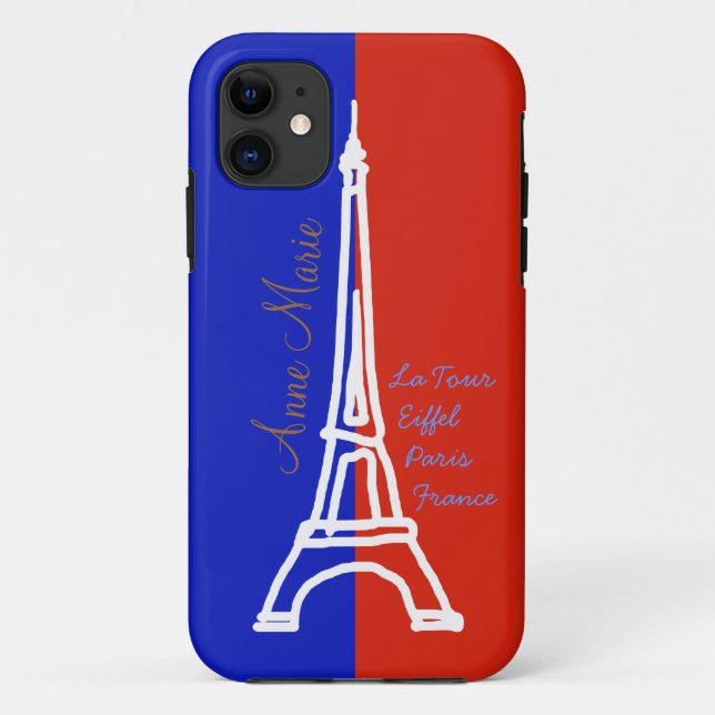 la tour Eiffel Paris personalised Case-Mate iPhone Case (Back)