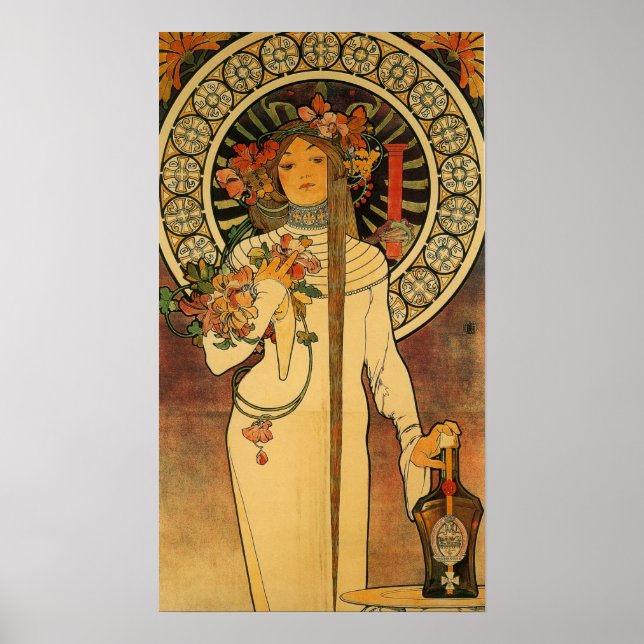 La Trappistine by Alfons Mucha — Art Nouveau Poster (Front)