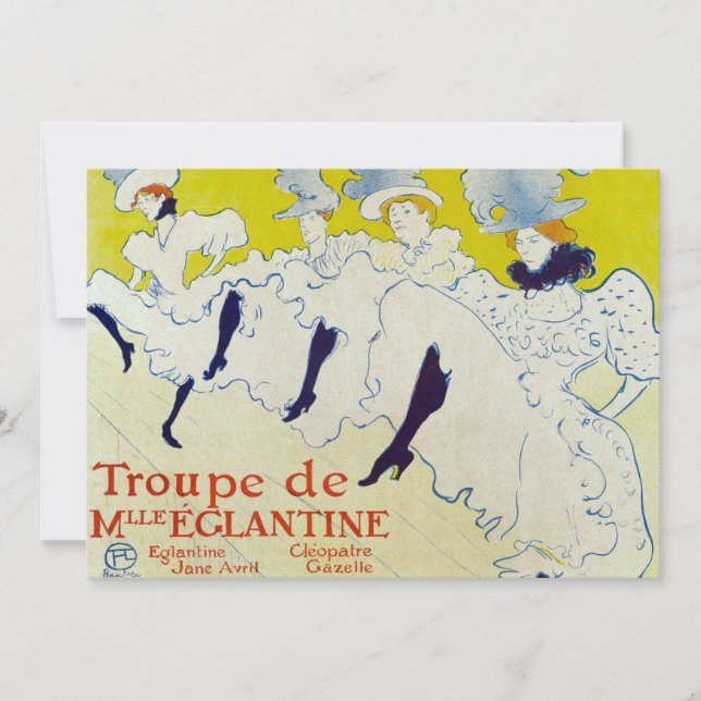 La Troupe de Mlle Eglantine by Toulouse Lautrec (Front)