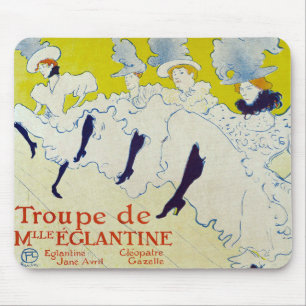 La Troupe de Mlle Eglantine by Toulouse Lautrec Mouse Mat