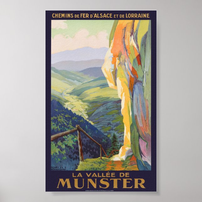 La Vallée de Munster Vintage Poster 1925 (Front)