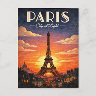La vie à Paris Postcard