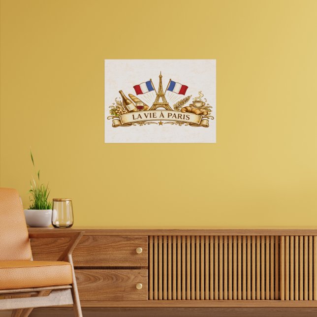 La vie à Paris Poster (Living Room 2)