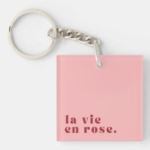 La vie en rose French Quote Key Ring