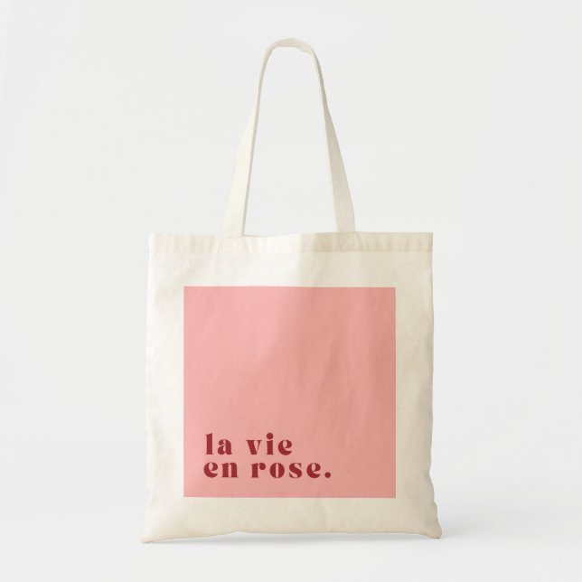 La vie en rose French Quote Tote Bag (Front)