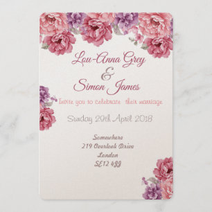 La vie en rose invitation