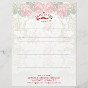 La Vie En Rose - Letterhead / Stationary