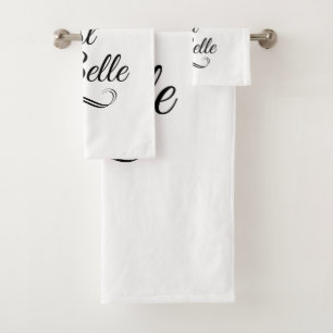 La vie est belle bath towel set