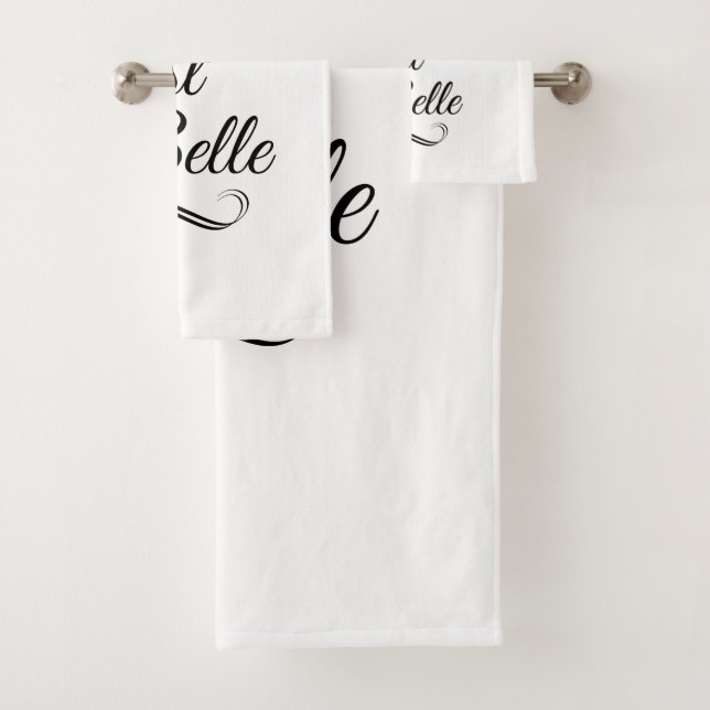 La vie est belle bath towel set (Insitu)