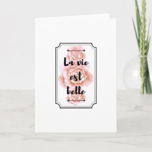 La vie est belle card