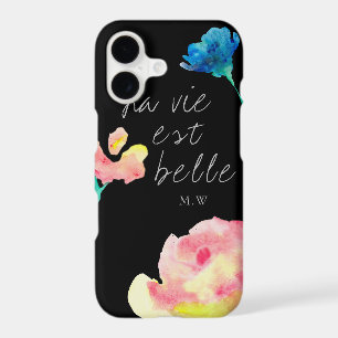 La vie est belle, elegant, simple, monogram