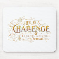 La Vie Est Un Défi Citation Inspiration Phrase