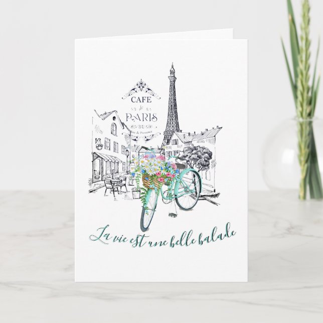 La vie est une belle balade card (Front)