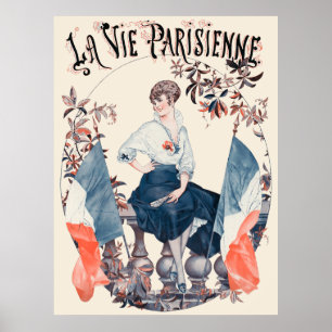 La Vie Parisienne - Drapeaux Poster