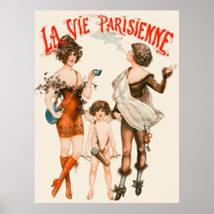 La Vie Parisienne - Les trois consolations de la g Poster