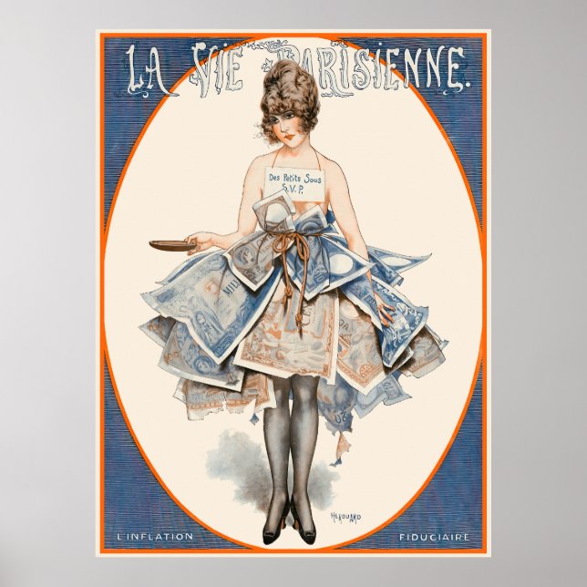 La Vie Parisienne - L'inflation fiduciaire Poster (Front)