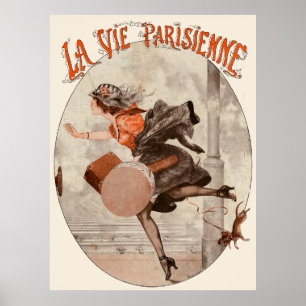 La Vie Parisienne - Partir, c'est... courir un peu Poster