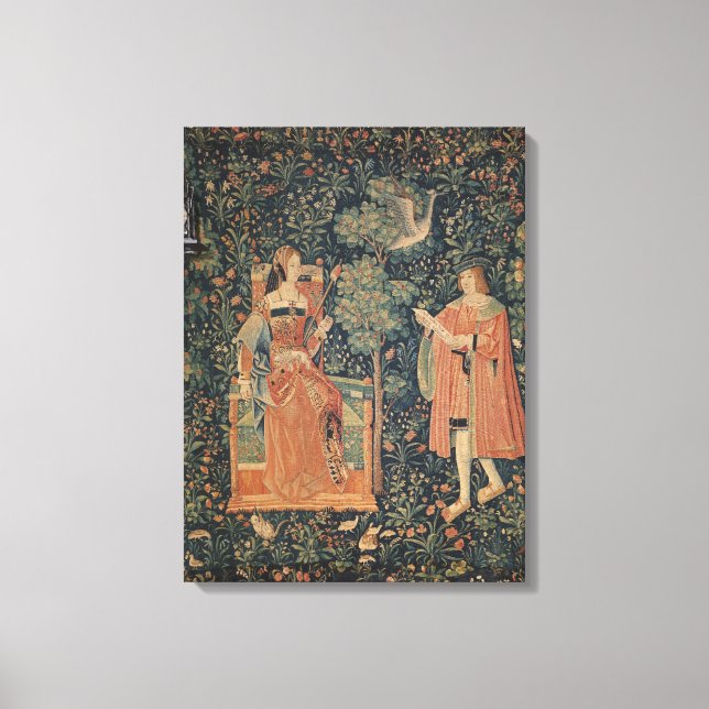La Vie Seigneuriale: Reading Canvas Print (Front)