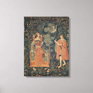 La Vie Seigneuriale: Reading Canvas Print