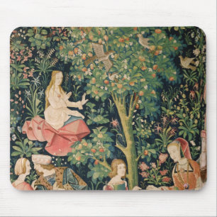 La Vie Seigneuriale: Scene Galante, c.1500 Mouse Mat