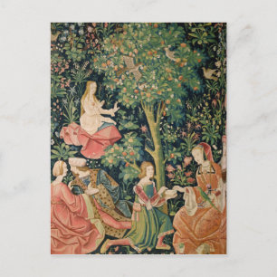 La Vie Seigneuriale: Scene Galante, c.1500 Postcard