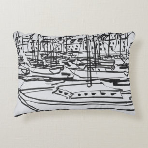 La Vilaine River La Roche-Bernard, Brittany Decorative Cushion