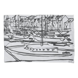 La Vilaine River La Roche-Bernard, Brittany Pillowcase