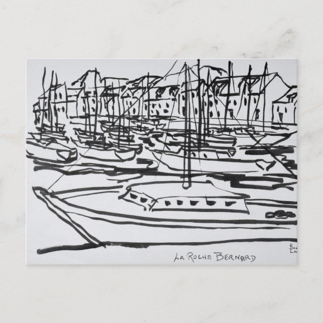 La Vilaine River | La Roche-Bernard, Brittany Postcard (Front)