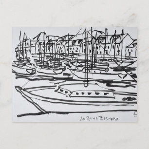 La Vilaine River La Roche-Bernard, Brittany Postcard