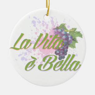 La Vita e' Bella Ceramic Tree Decoration