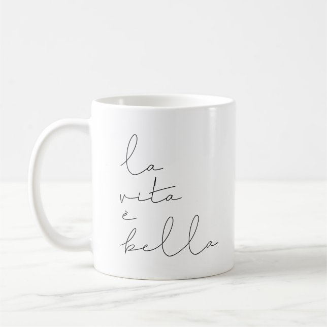 La vita è bella coffee mug (Left)