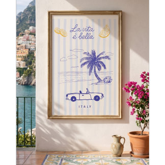 La Vita È Bella Italian Poster