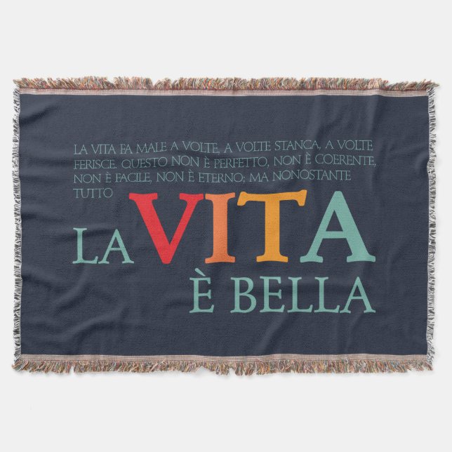 La vita è bella throw blanket (Front)
