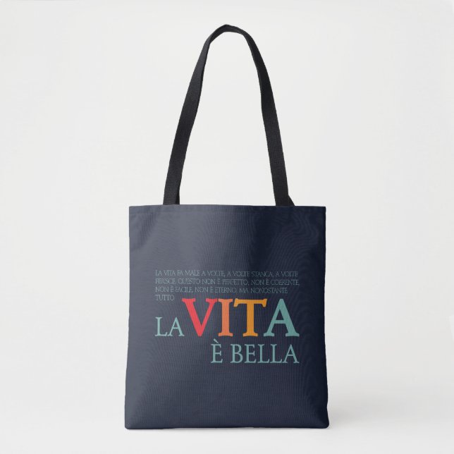 La vita è bella tote bag (Front)