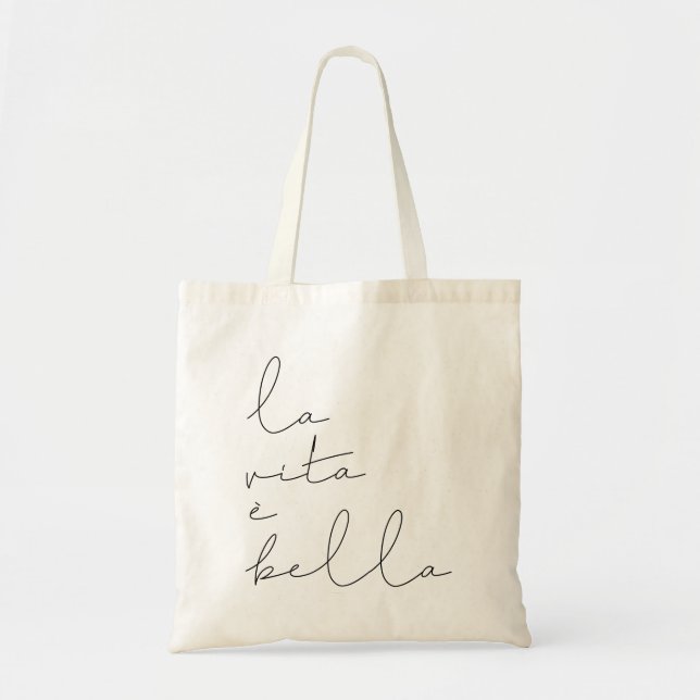 La vita è bella tote bag (Front)