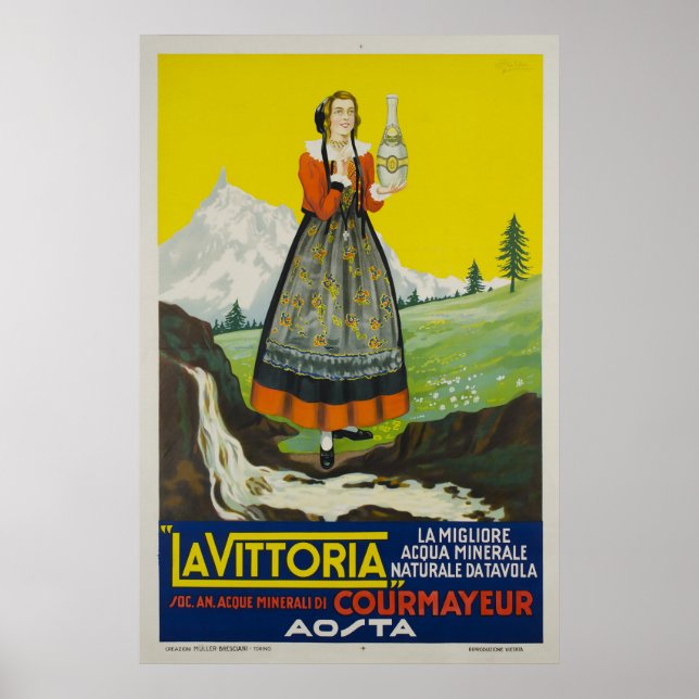 La Vittoria, Courmayeur, Acque minerali, Poster (Front)