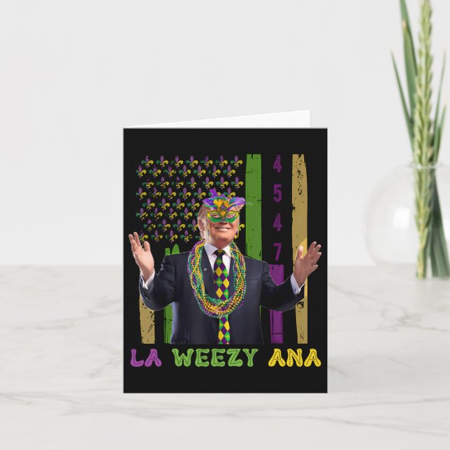 La Weezy Ana Funny Mardi Gras 2025  Card (Front)