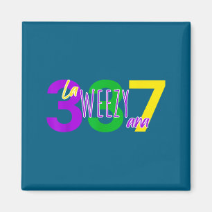 La Weezy Ana Louisiana Mardi Gras 337 New Orleans  Magnet