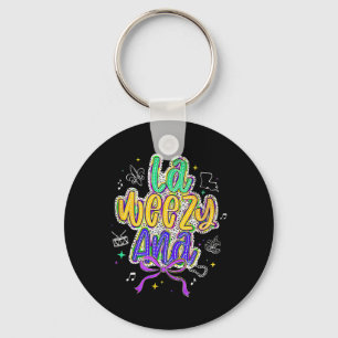 La Weezy Ana Mardi Gras Fat Tuesday Coquette Key Ring