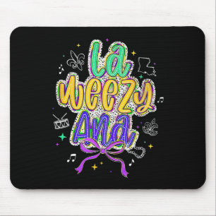 La Weezy Ana Mardi Gras Fat Tuesday Coquette Mouse Mat