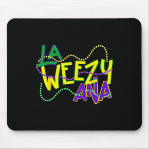 La Weezy Ana Mardi Gras Louisiana Fat Tuesday New Mouse Mat