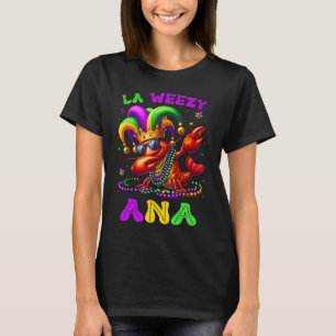 La Weezy Ana Mardi Gras Louisiana Funny Dabbing Cr T-Shirt
