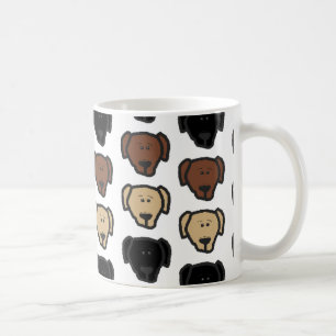 lab 3 colours cartoon head coffee mug
