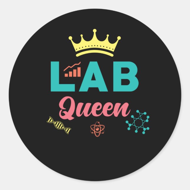 Lab Assistant Gift Classic Round Sticker (Front)