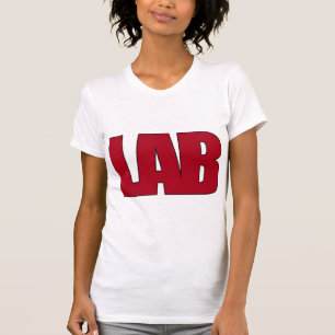 LAB BIG RED LETTERS LABORATORY T-Shirt