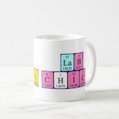 Lab Chick periodic table name mug (Front Right)