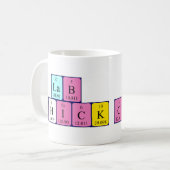 Lab Chick periodic table name mug (Front Left)