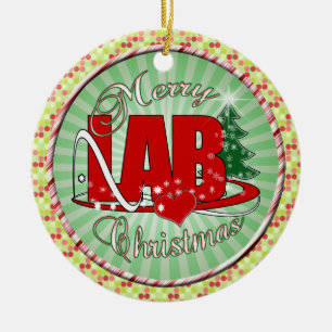 LAB CHRISTMAS LABORATORY CERAMIC TREE DECORATION